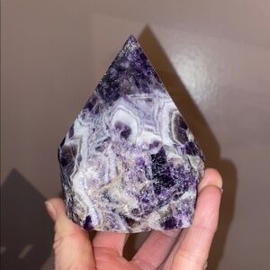 Purple Crystal Decor Pyramid
